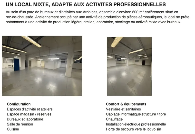 Local d'activité