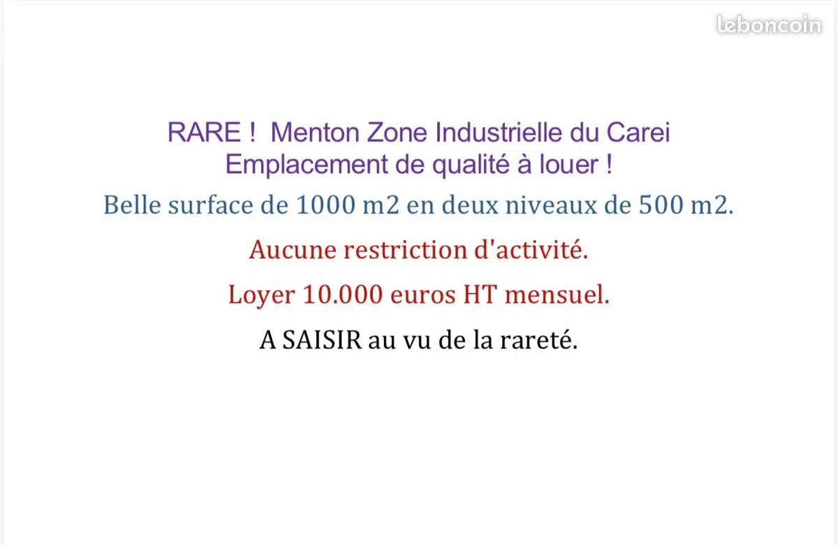 Local d'activité